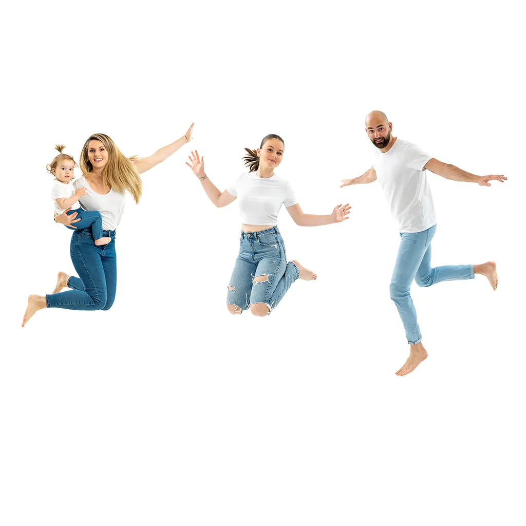Portrait de famille en studio au Beausset par Olivier Lafon