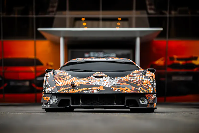 Photo de lamborghini au circuit du Castellet